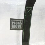 Pack and Move - Lot 16 Grands Sacs Déménagement Transparent Recyclé - Rangement Et Transport Ultra Résistant - Réutilisable - Poignées Solides - 100L