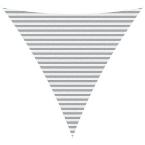 vidaXL Voile d'ombre Gris clair et blanc 4 x 4 x 4 m