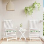 vidaXL Coussins de chaise de jardin lot de 2 multicolore 40x40x4 cm