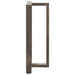 vidaXL Pieds de table de bar en forme de T  2 pièces  noir  60 x 35 x (100-101) cm  acier