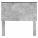 vidaXL Tête de lit Gris béton 100 cm Bois d'ingénierie