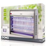Domo lampe anti-insectes avec lumière uv 20 w 2500 v argenté
