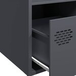 vidaXL Buffet haut anthracite 35x39x103 5 cm acier