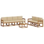 vidaXL Ensemble de canapés d'extérieur 8 Pièces Naturel et Beige