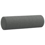 vidaXL Ensemble de canapés 3 Pièces coussins gris foncé tissu