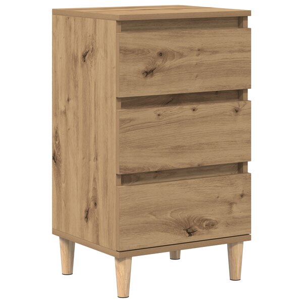 Table de chevet vidaXL en chêne d'artisanat 40x35x70 cm en bois d'ingénierie