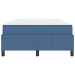 vidaXL Cadre de lit avec matelas Bleu 120 x 190 cm tissu