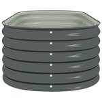 vidaXL Lit surélevé de jardin 160x80x44 cm Acier galvanisé Gris
