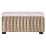 vidaXL Bancs de rangement lot de 2 avec coussin gris 69 cm quenouille