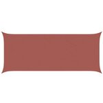vidaXL Voile d'ombre Terre cuite 6 x 2 5 m 100   polyester Oxford