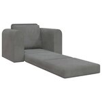 vidaXL Canapé-Lit Gris foncé 98 x 71 x 83 cm Velours
