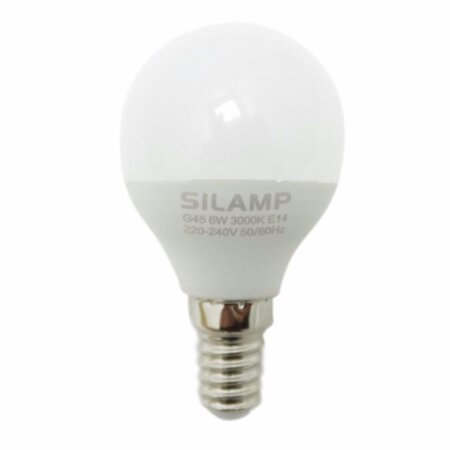 Ampoule e14 led 6w 220v g50 220° - blanc chaud 2300k - 3500k - silamp