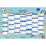 Calendrier scolaire 2023-2024 - 19x13  cm - Août 2023 à Décembre 2024 - Licorne - Draeger