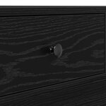 vidaXL Table Basse Bois Noir Bois d'ingénierie 90 x 90 x 28 cm