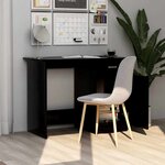 vidaXL Bureau Noir 100x50x76 cm Bois d’ingénierie
