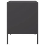vidaXL Tables de chevet 2 Pièces noir 36x39x50 5 cm acier