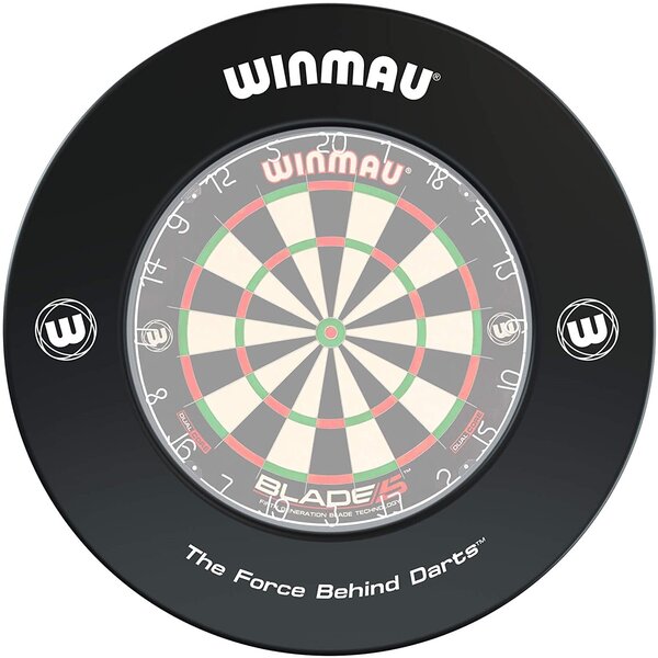 Karella 807701 - Contour noir imprimé 4400 pour jeu de fléchettes Winmau