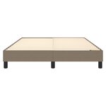 vidaXL Cadre de lit Taupe 140x200 cm Tissu
