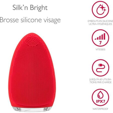 Silk'n Bright - brosse nettoyante visage en silicone