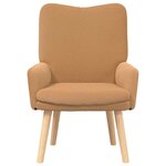 vidaXL fauteuil Beige 63 x 67 x 94 cm Polyester et contreplaqué