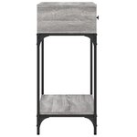 vidaXL Table console sonoma gris 75x34 5x75 cm bois d'ingénierie