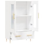 vidaXL Buffet haut blanc 69 5x31x115 cm bois d'ingénierie