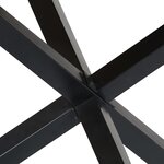 vidaXL Table à manger Rond 120x76 cm Bois de manguier massif