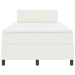 vidaXL Lit à Ressorts avec Matelas en Crème 120x200 cm Tissu en Velours Côtelé