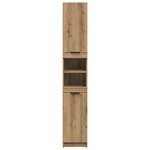 vidaXL Armoire de bain chêne artisanal 32x34x188 5cm bois d'ingénierie
