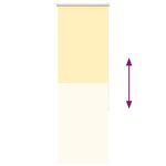 vidaXL Store enrouleur occultant jaune largeur du tissu 40 7 cm