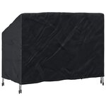 vidaXL Housse de banc de jardin Noir 134 x 70 x 65 / 94 cm Tissu 600D