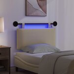 vidaXL Tête de lit suspendue Gris Vert Clair Tissu en velours côtelé