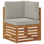 vidaXL Ensemble de canapés d'extérieur 4 pc Polyester