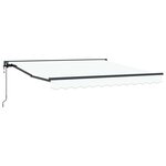 vidaXL Cadre d'auvent Blanc 300 x 250 cm Polyester avec revêtement PU