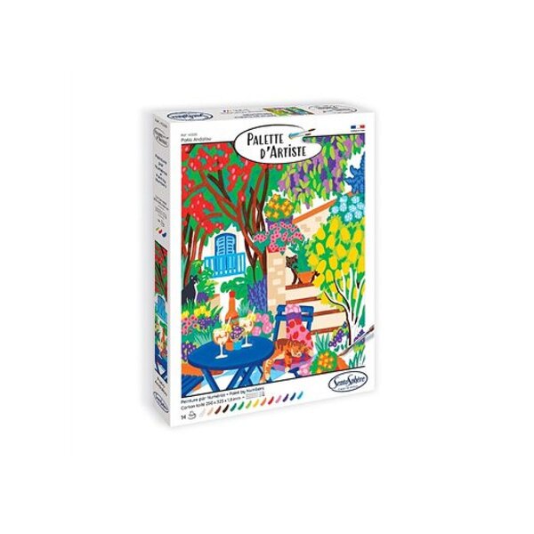 Palette d'artiste - Patio andalou