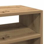 vidaXL Table console chêne artisanal 78x30x80 cm bois d'ingénierie