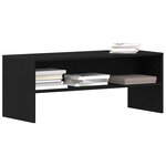 vidaXL Meuble TV chêne noir 100x40x40 cm bois d'ingénierie