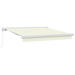 vidaXL Store manuel rétractable crème 300x250 cm