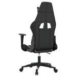 vidaXL Chaise de jeu Noir et blanc Similicuir