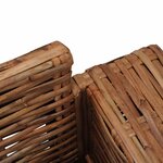 vidaXL Fauteuil avec coussins Rotin naturel