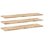 vidaXL Étagères flottantes 3 Pièces 160x40x2 cm acacia massif non traité