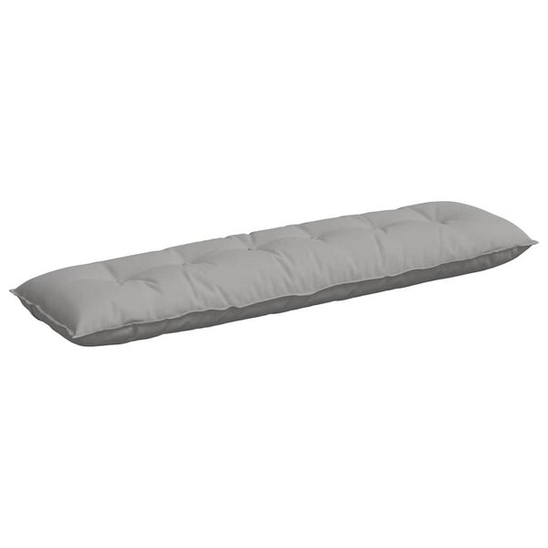 vidaXL Coussin de Dos Gris nuage 180 x 19 x 50 cm tissu