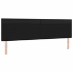 vidaXL Tête de lit LED Noir 200 cm Cuir synthétique