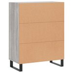 vidaXL Buffet sonoma gris 69 5x34x90 cm bois d'ingénierie