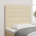 vidaXL Tête de lit design lignes crème 80 cm en tissu