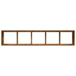 vidaXL Jardinière rouillé 200x40x40 cm acier inoxydable