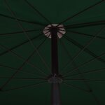 vidaXL Parasol de jardin avec mât 200x130 cm vert