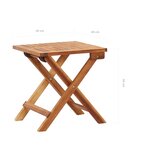vidaXL Chaise longue avec table Résine tressée et bois d'acacia massif