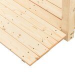 vidaXL Pont de jardin avec garde-corps 150x67x56cm bois massif épicéa