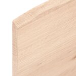 vidaXL Étagère murale 100x10x2 cm bois de chêne massif non traité